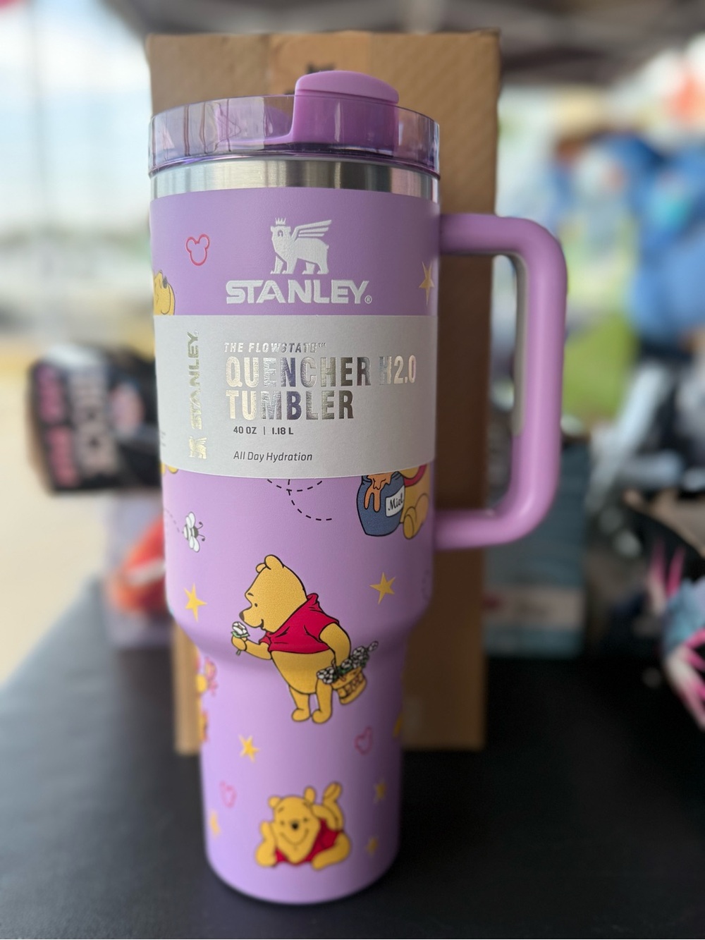 Stanley Purple Winnie the Pooh Quencher Tumbler 40oz